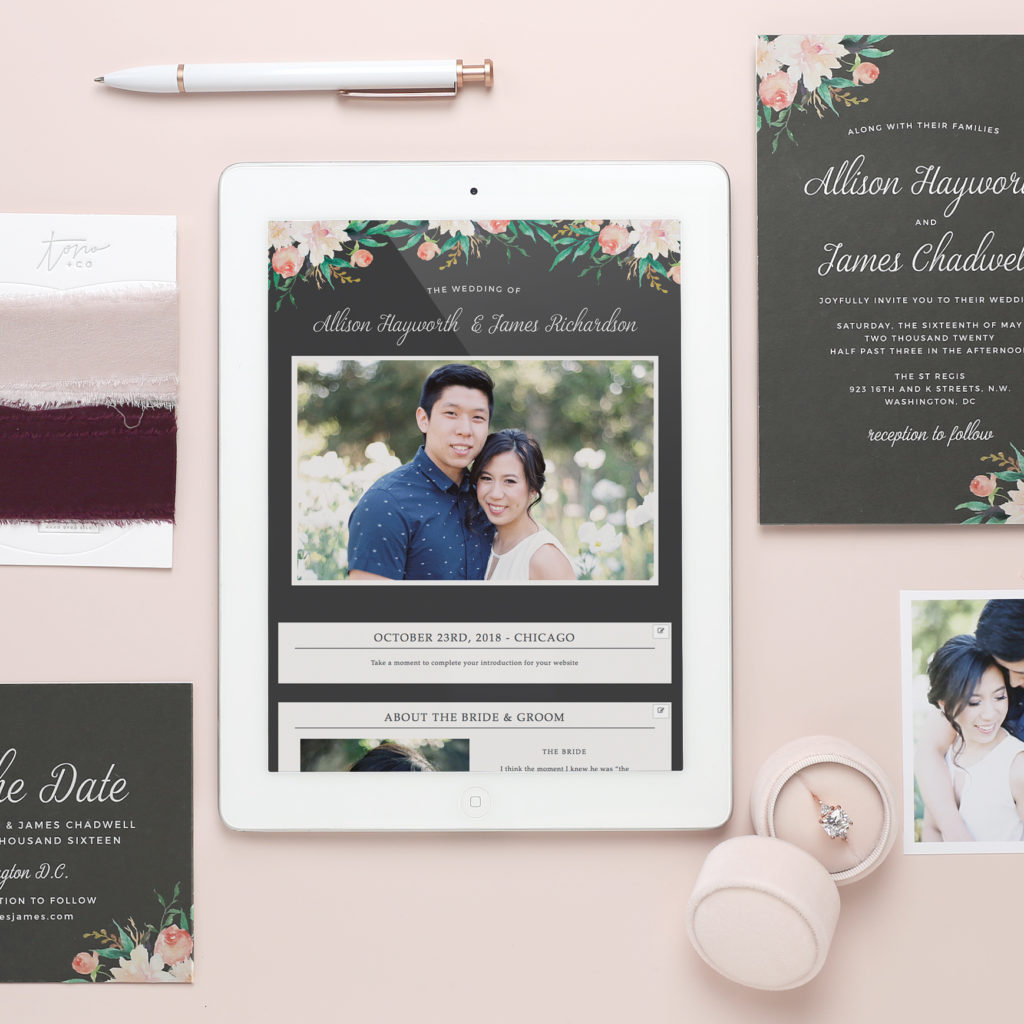 wedding invitation templates and website