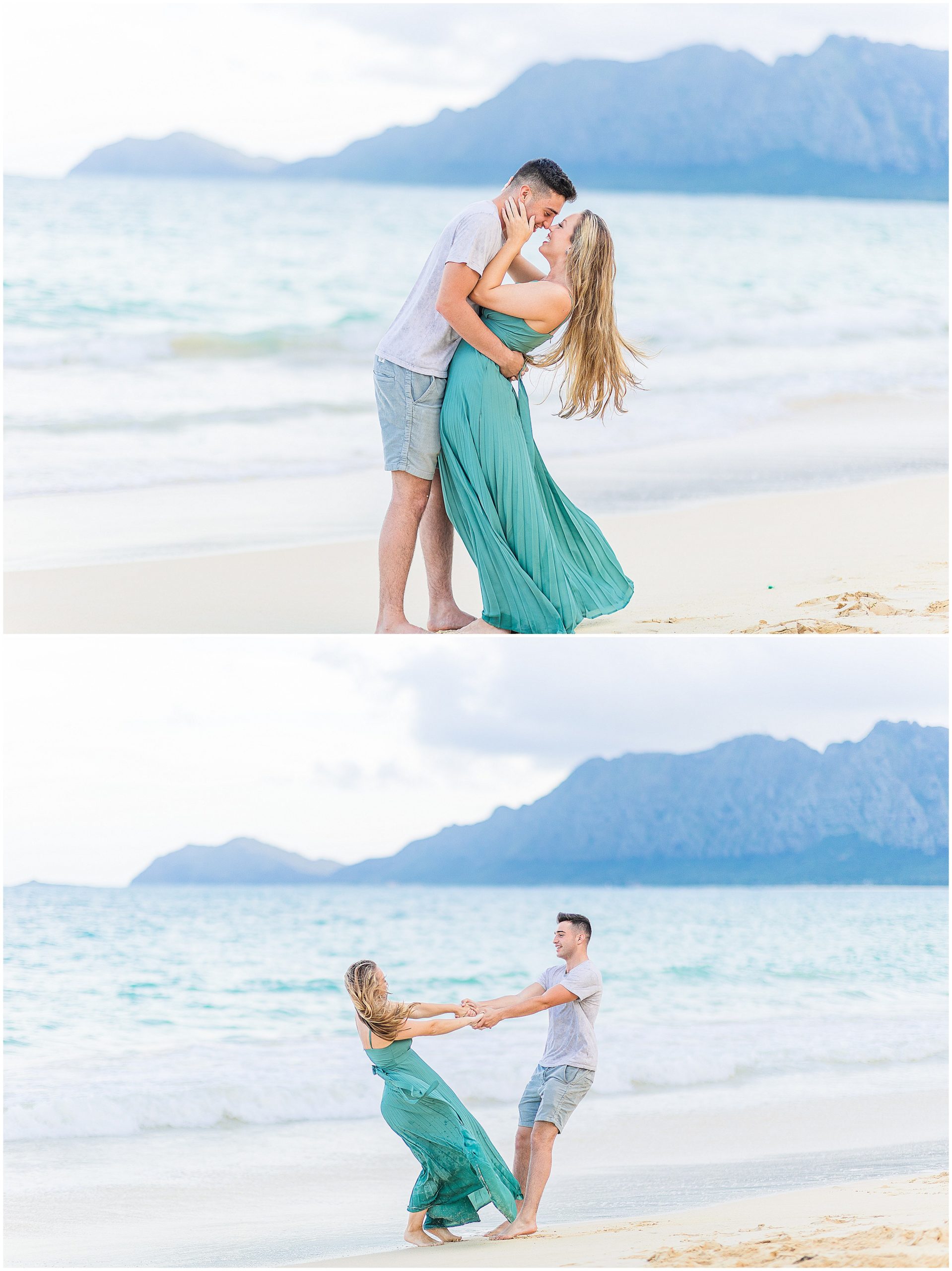 beach themed couples session