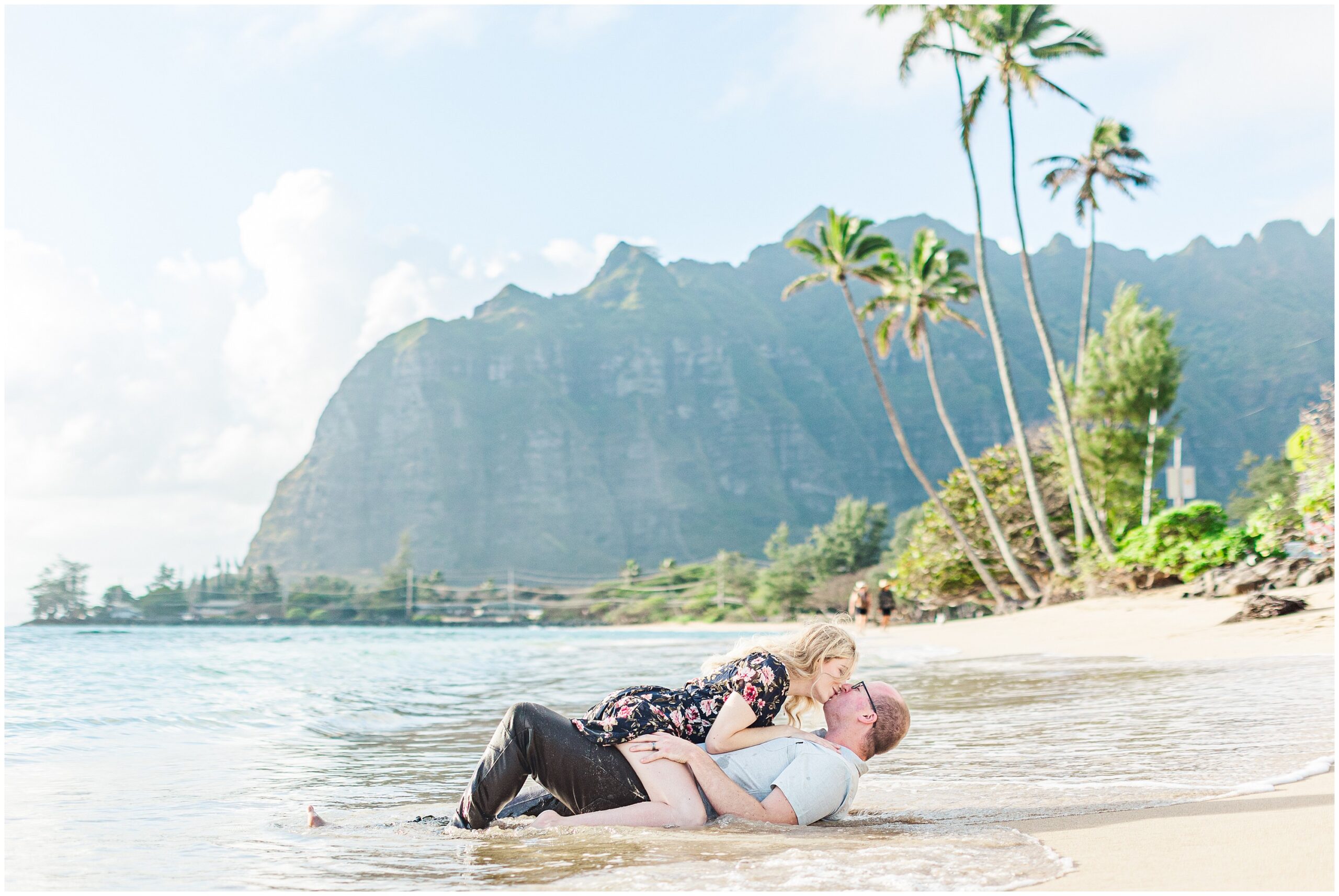 Steamy photo of a couple on Ka'a'a'wa Beach